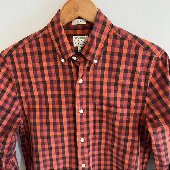 J.Crew Men’s Slim Fit Long Sleeve Button Down Shirt size XS Secret Wash Stretch - Picture 3 of 10